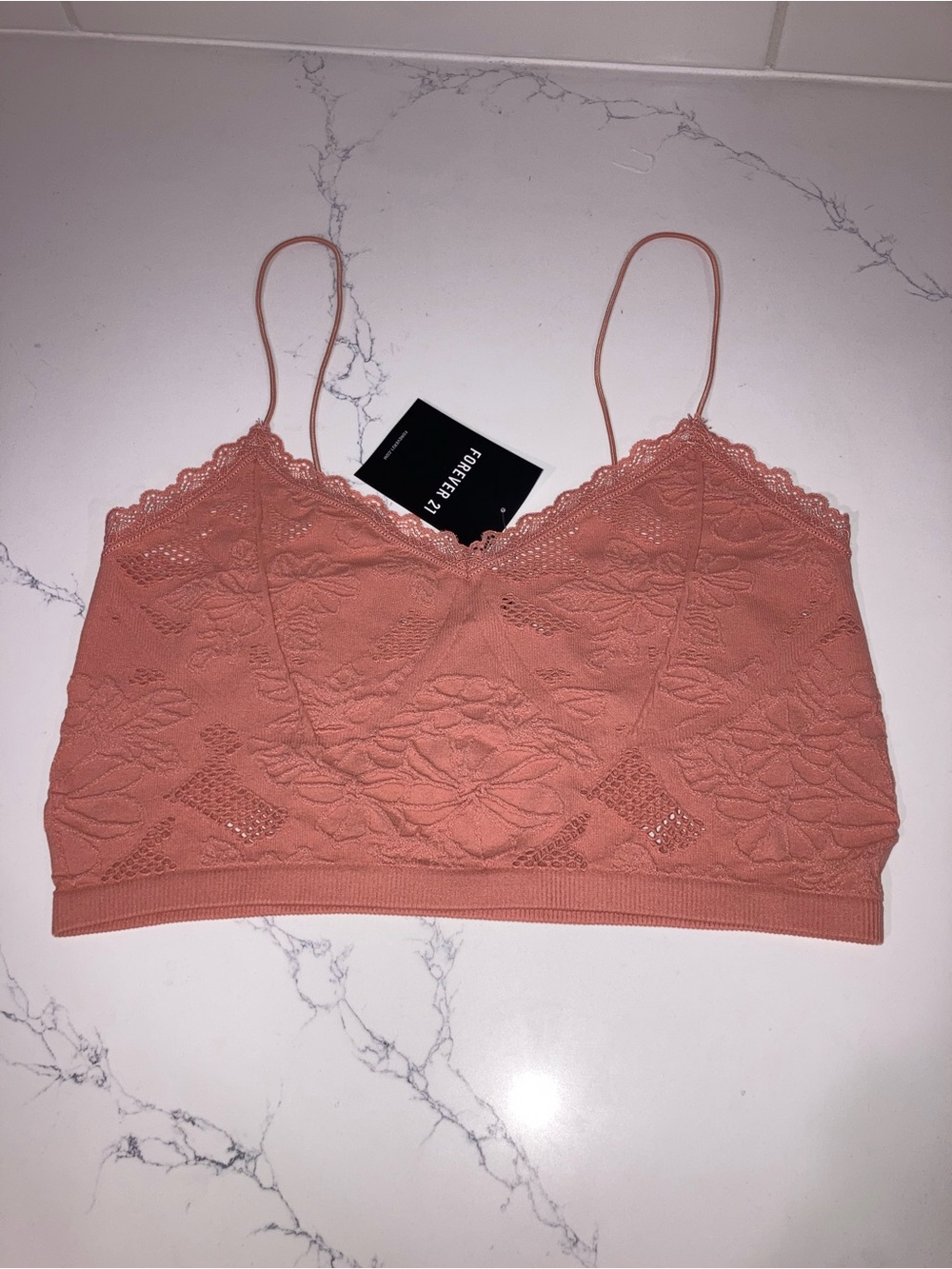 Forever 21 Dusty Pink Seamless Bralette - size M/L